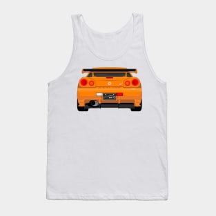 GTR R34 ORANGE Tank Top